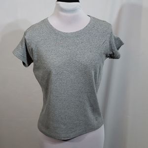 EUC Champion Gray Cotton Short Sleeve Tee Large